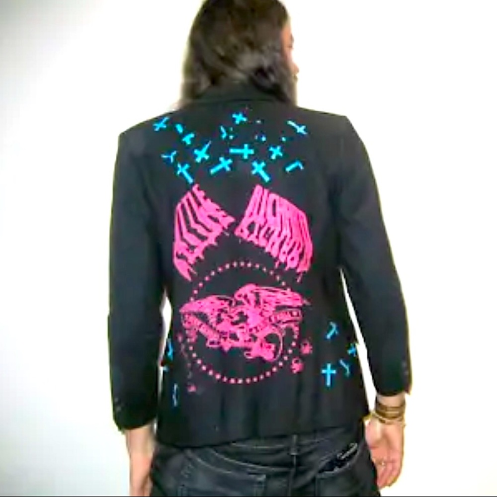 EPIC Little Richard 'High Energy Rock'n'Roll' Sport Jacket Blazer, Unisex Small
